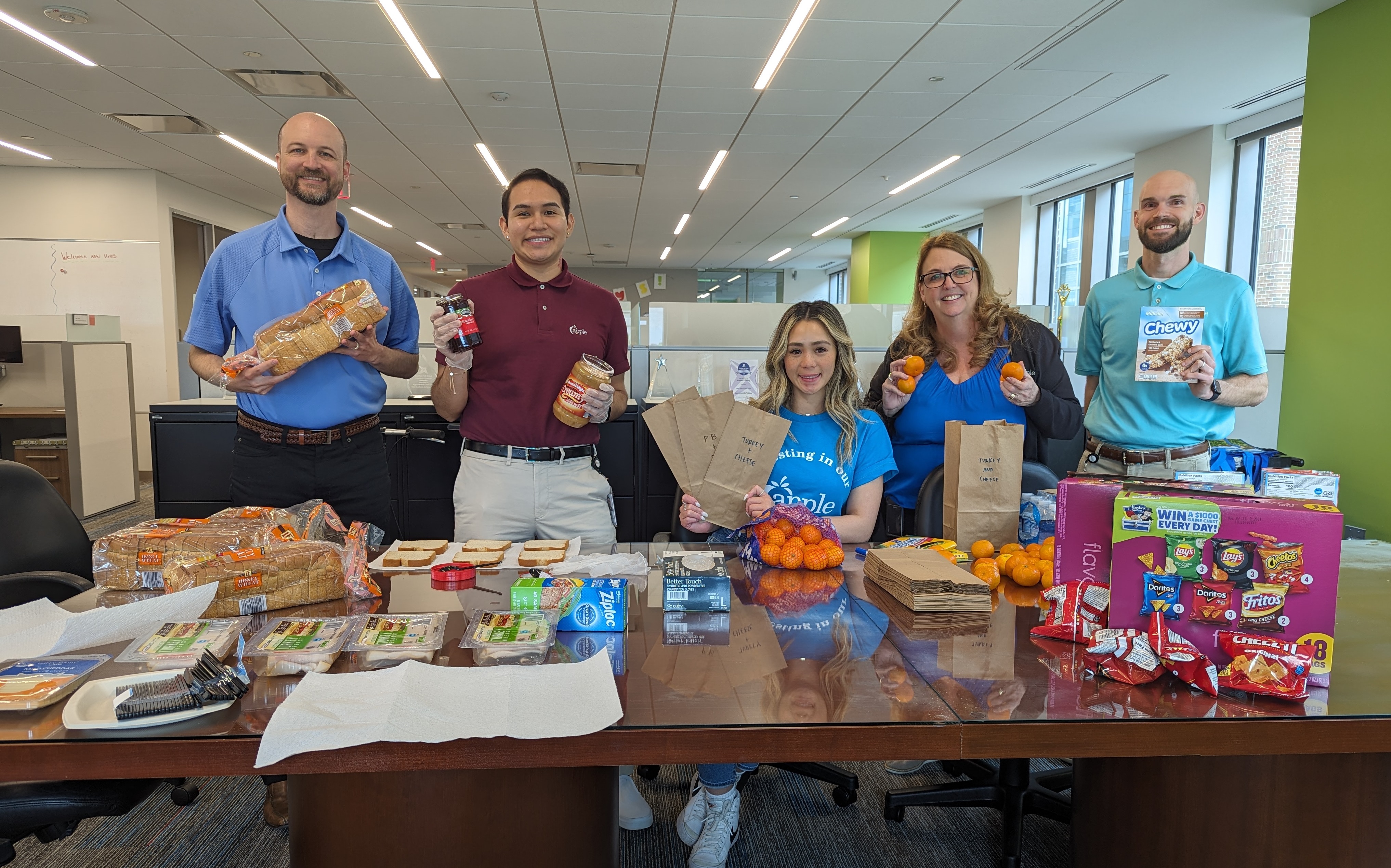 Food Insecurity Apple FCU group photo
